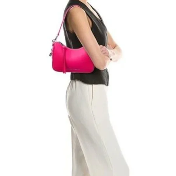 Marc Jacobs Leather Drifter Convertible Shoulder Bag Hot Pink $395 New w/ Tags! - Picture 2 of 4
